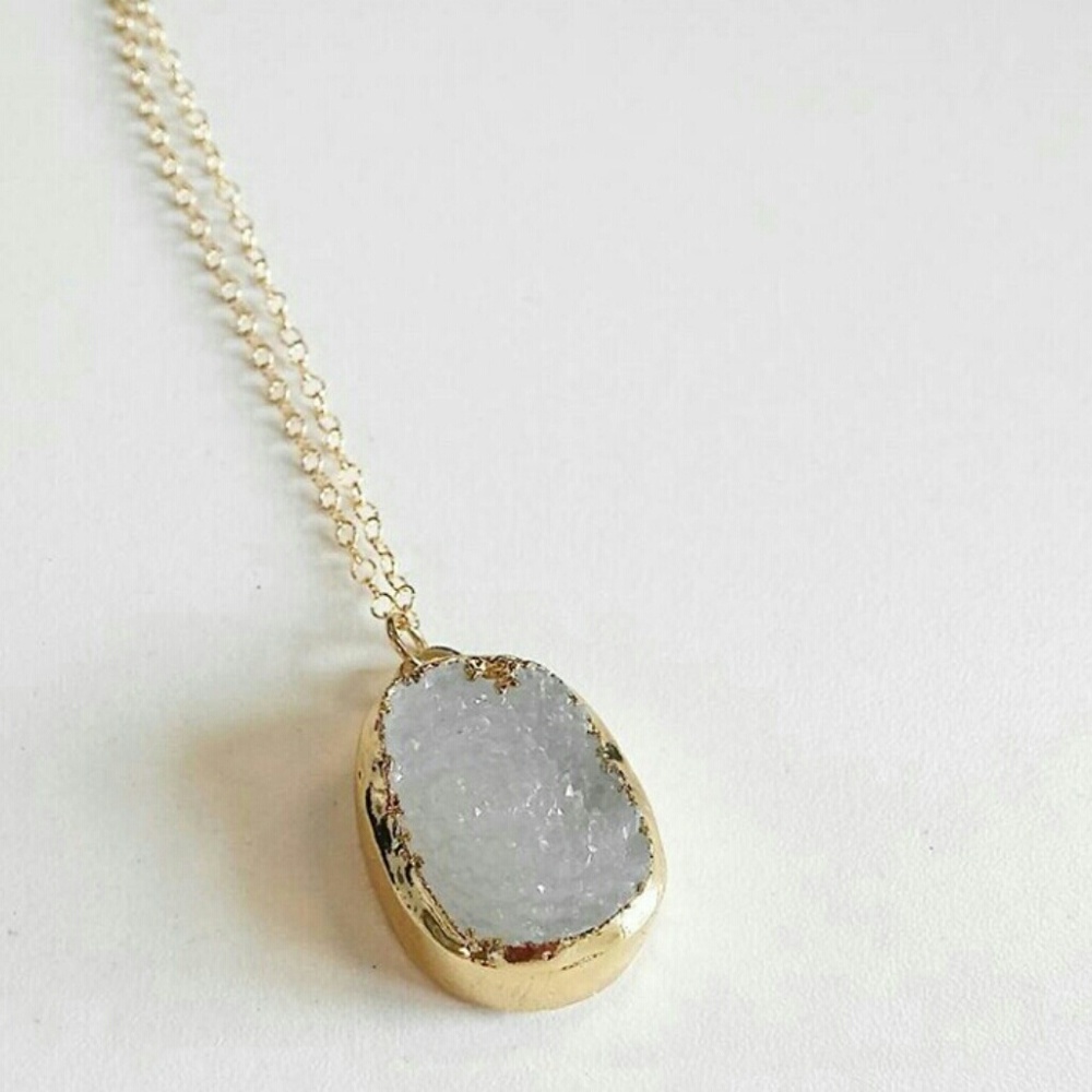 Druzy Charm Necklace